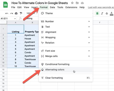 How to Color Alternate Rows in Google Sheets Alternating Colors Every