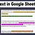google sheets highlight text