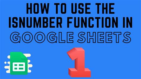 Google Sheets ISEMAIL ISNUMBER ISURL Numeriblog