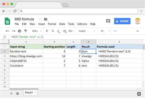 How to Use MID Function in Google Sheets StepByStep [2020]