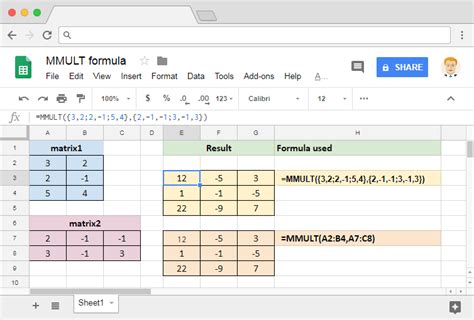 Multiple scalar products of expanding rows and columns in Google Sheets