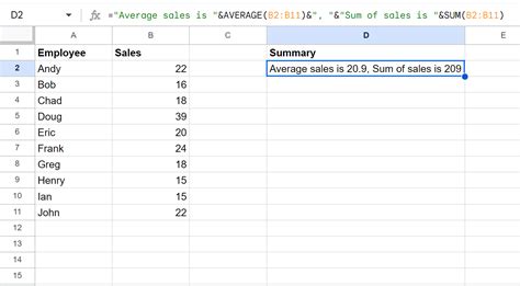 How to create and edit Google Sheets formulas