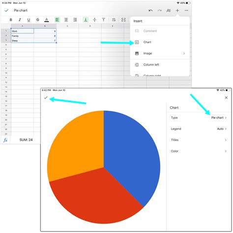 How to Make a Pie Chart in Google Sheets from a PC, iPhone or Android
