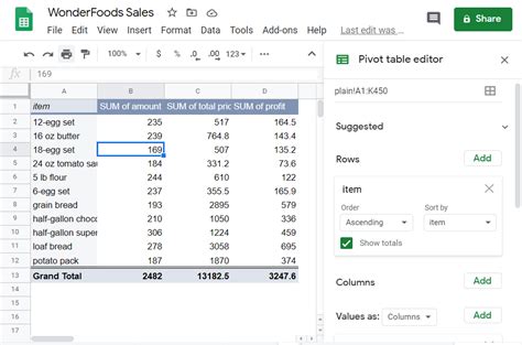 How to create and use a pivot table in Google Sheets to summarize and