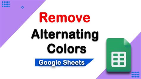 How to Color Alternate Rows in Google Sheets Alternating Colors Every