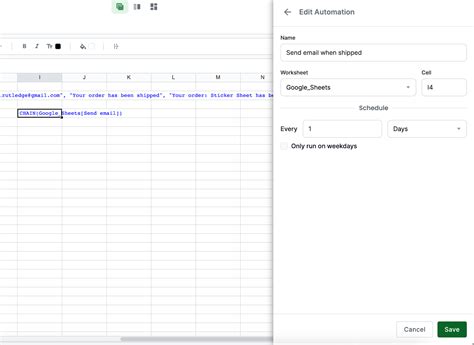 Use Google Sheets to Send an Email Based on Cell Value