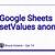 google sheets setvalues