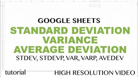 How to use the STDEV formula in Google Sheets Sheetgo Blog
