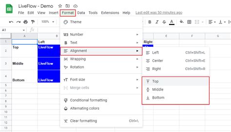 How to Center Data Horizontally in Google Sheets Live2Tech