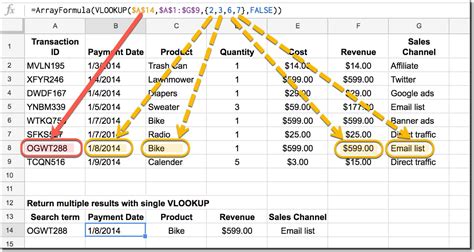 Vlookup in Google Sheets find all matches based on multiple criteria
