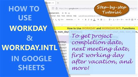 Excel WORKDAY Function Find Project Start and End Dates