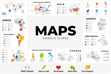 Timelines World Map Diagrams Google Slides Template SlideSalad