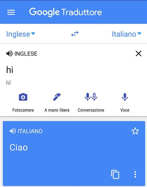 google traduttore italiano francese