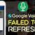 google voice failed to refresh
