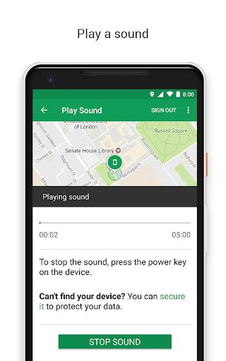 google's find my device