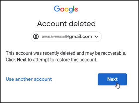 google account recovery lost