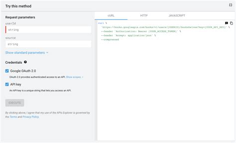 google api auth example