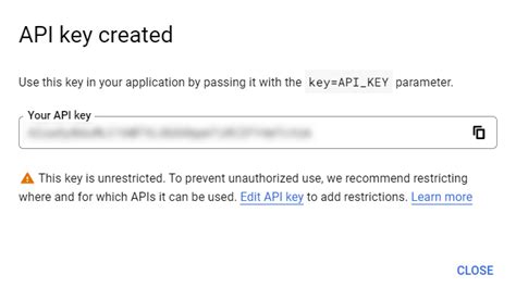 google api key restrictions