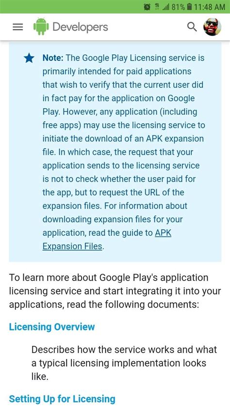 google app developer license