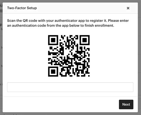 google authenticator asking for qr code