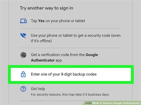 google authenticator restore codes from cloud