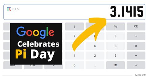 google calculator pi game