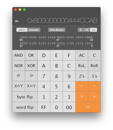 google calculator programmer converter