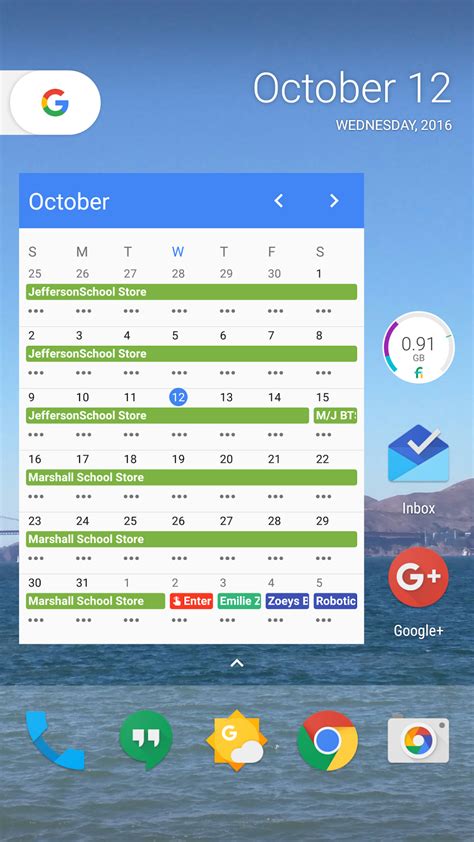 google calendar desktop widget
