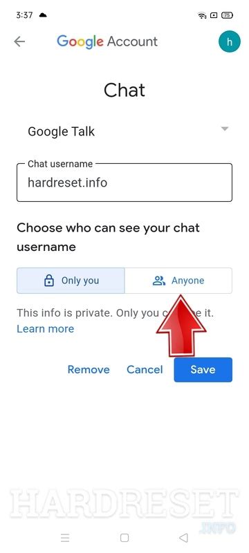 Google Chat Username