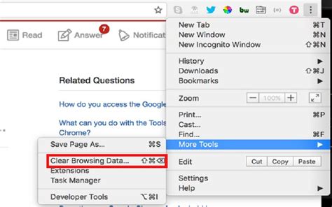 google chrome clear cache developer tools