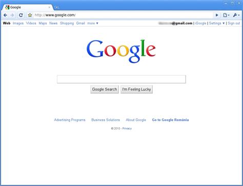 Google Chrome Homepage