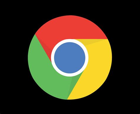 Google Chrome Logo Black Background