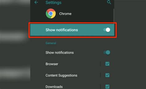 google chrome settings content notifications