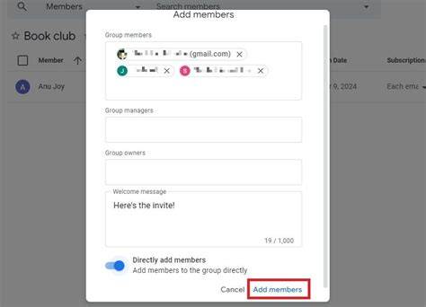 google classroom add members