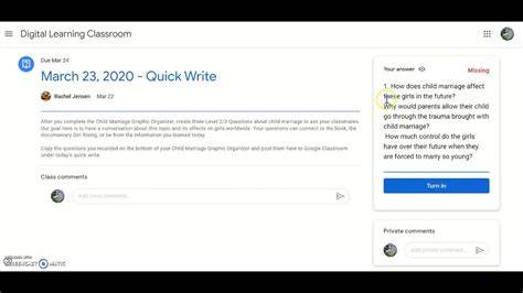 google classroom discussion