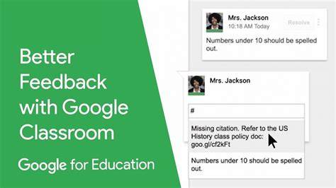 google classroom feedback
