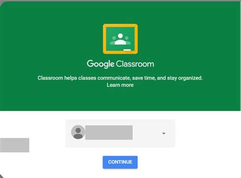 google classroom login page