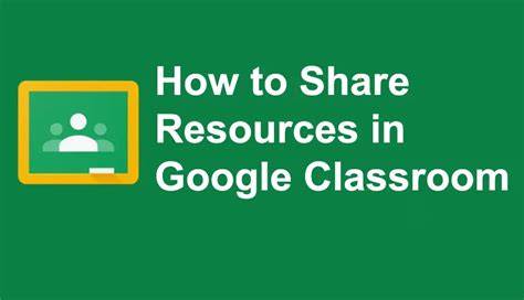 google classroom share materials