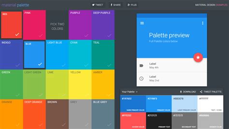 google color palette material studio