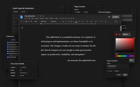 google docs dark mode plugin firefox