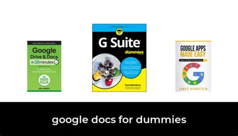 google docs for dummies 2023