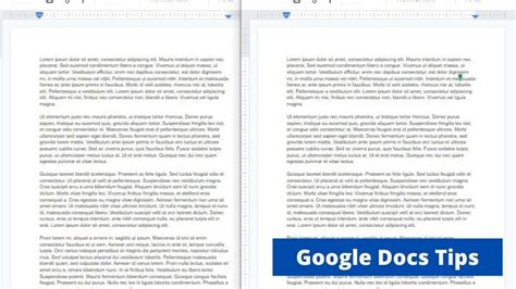 Google Docs Pages Side By Side