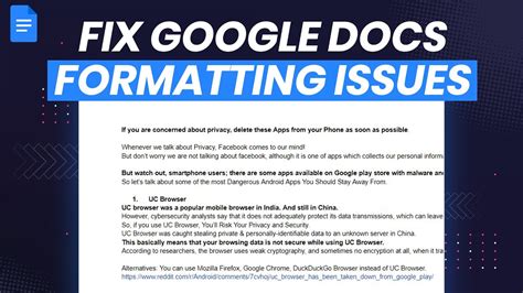 google docs problems