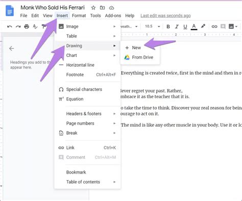 Google Docs Wrap Text