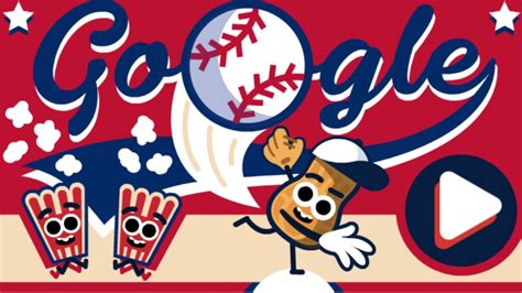 google doodle baseball logo