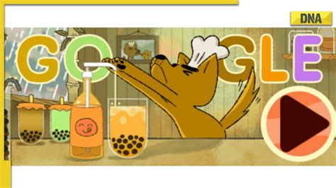 google doodle today bubble tea