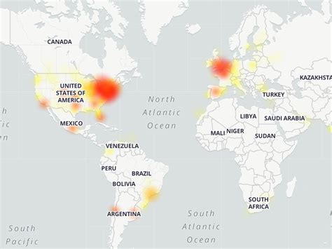 google down detector live map