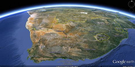 google earth maps south africa
