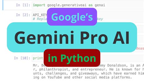google gemini ai api python
