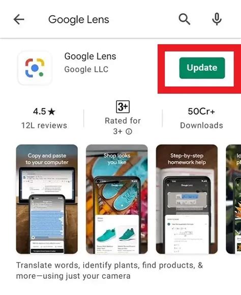 Google Lens Not Working Android